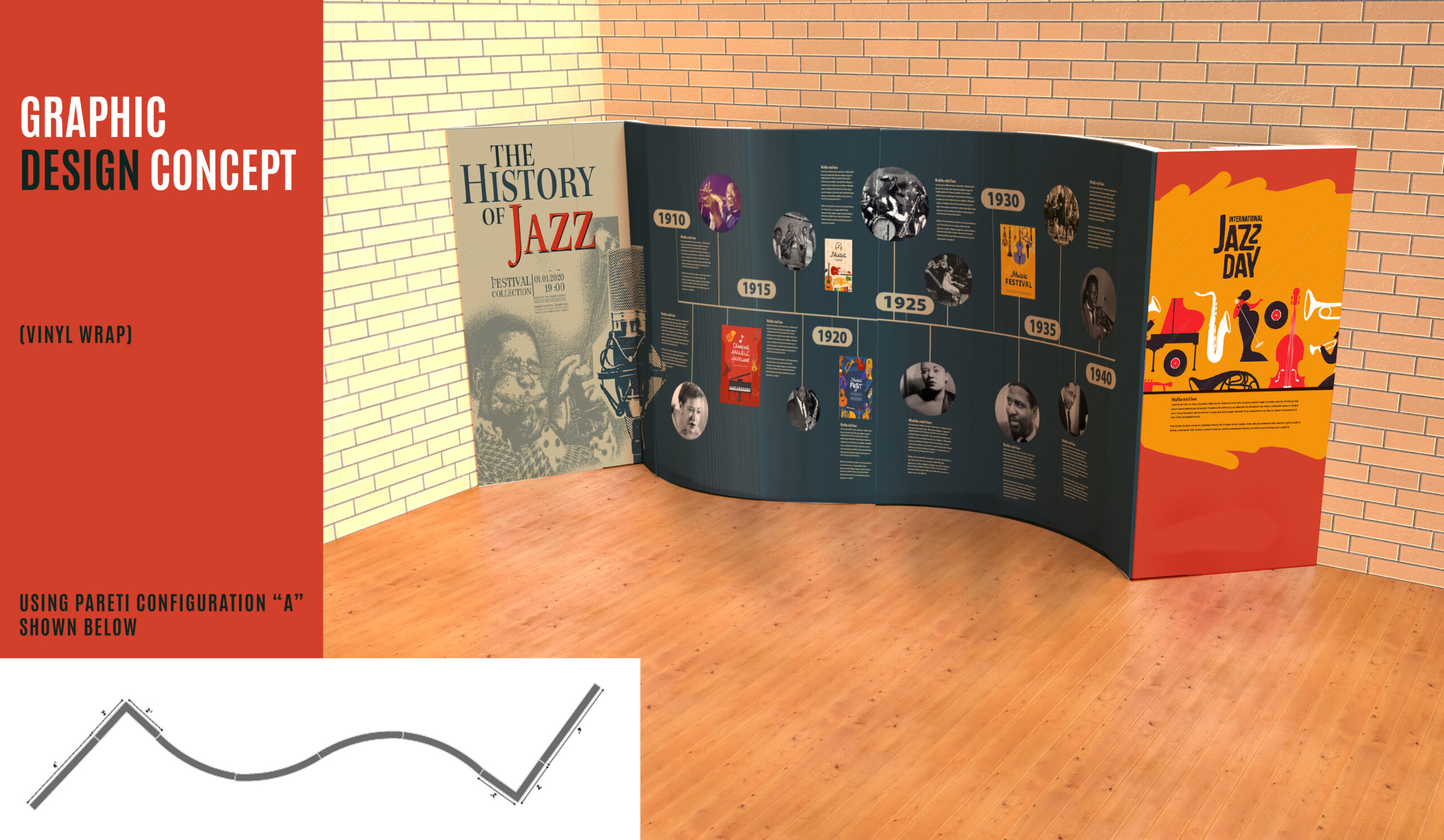 concept graphic design wall config A